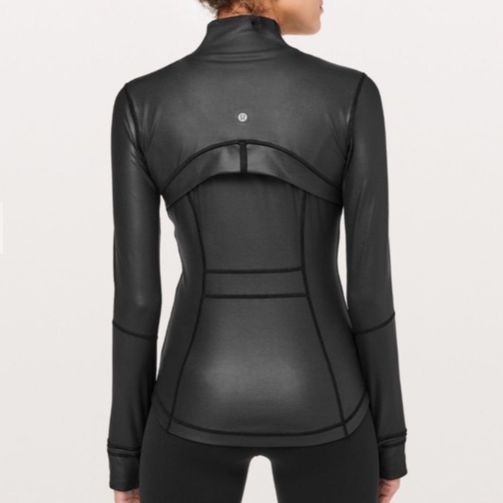 💎 RARE LULULEMON DEFINE JACKET SHINY BLACK SIZE 6. RARE 💎